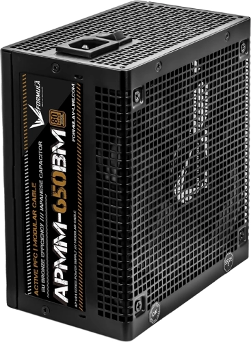 Блок питания Formula ATX 650W APMM-650BM 80+ bronze (20+4pin) APFC 140mm fan 6xSATA Cab Manag RTL фото 2
