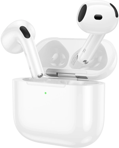 Гарнитура вкладыши Hoco EW95 белый беспроводные bluetooth в ушной раковине (73693)