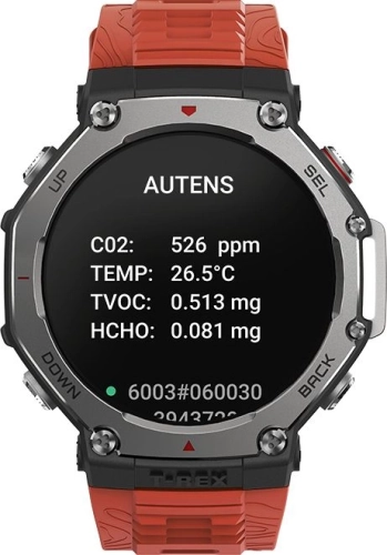 Смарт-часы Amazfit T-Rex 3 A2323 48.5мм 1.5 AMOLED корп.темно-серый рем.красный разм.брасл.:145-210мм (6970100374940) фото 6