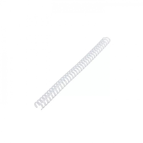 Пружины для переплета Fellowes металлические, 6 мм., до 35 листов, 100 шт., 34 кольца, белые (FS-53215)