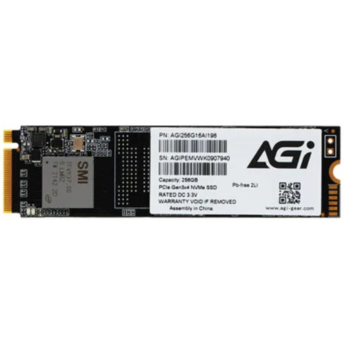 Твердотельный накопитель AGI SSD M.2 256Gb AI198 Client SSD PCIe Gen3x4 with NVMe AGI256G16AI198 фото 3