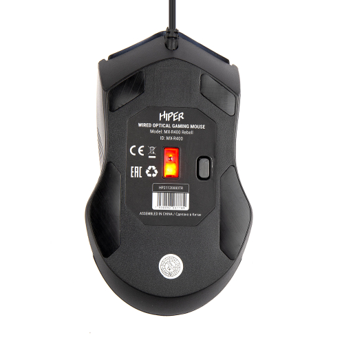 Игровая мышь Gaming Mouse HIPER MX-R400 Black (7D, 7200DPI, 1.5m cable, USB) фото 17