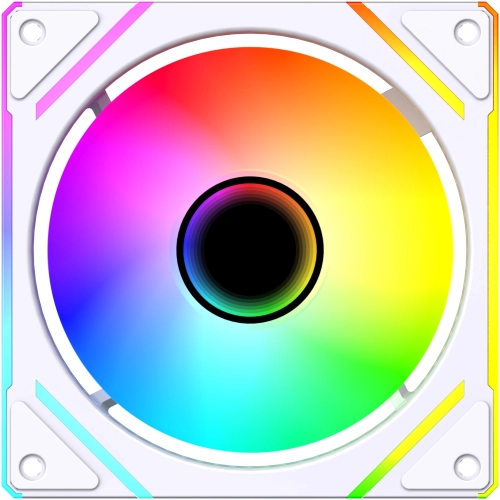 Вентилятор для корпуса Bloody BD-CF120ARGB2 LCD ARGB 120х120x25 белый 4-pin 26дБ (BD-CF120ARGB2-WH) Ret фото 2