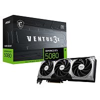 Видеокарта MSI RTX5080 VENTUS 3X OC 16GB GDDR7 256bit 3xDP HDMI 3FAN RTL (RTX 5080 16G VENTUS 3X OC)