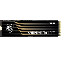 MSI SSD SPATIUM M480 Pro, 1000GB, M.2(22x80mm), NVMe, PCIe 4.0 x4, 3D TLC, R/W 7400/6000, IOPs 750 000/1 000 000, DRAM buffer 1024MB, TBW 700, DWPD 0.38 (5 лет) (S78-440L1G0-P83)