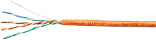 Кабель информационный Cabeus UTP-4P-CAT.5E-SOLID-OR кат.5E U/UTP 4 пары 24AWG PVC внутренний 305м оранжевый