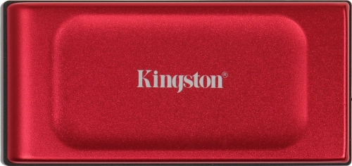 Твердотельный накопитель/ Kingston External SSD XS1000, 1000GB, Type-C/A, USB 3.2 Gen 2, R/W 1050/1000MB/s, 70x33x14mm, 29g., Red (12 мес) (SXS1000R/1000G)