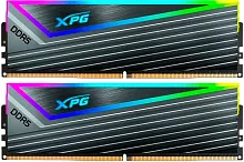 Модуль памяти ADATA 32GB (2x16GB) DDR5 UDIMM, XPG Caster, 6400 MHz CL40-40-40, 1.4V, RGB + Вольфрамовый Серый Радиатор (AX5U6400C4016G-DCCARGY)