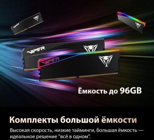 Память DDR5 2x32GB 6000MHz Patriot VEU564G6028K Viper Elite 5 Ultra RTL Gaming PC5-48000 CL28 DIMM 288-pin 1.4В kit single rank с радиатором Ret фото 10