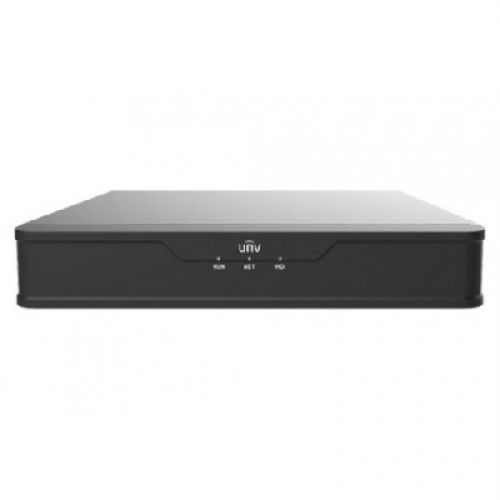 Uniview Видеорегистратор IP 4-х канальный 4K; Входящий поток на запись до 64Мбит/ с; Поддерживаемые форматы сжатия: Ultra 265/ H.265/ H.264; Запись: р (NVR301-04S3-RU)
