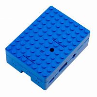 Корпус ACD RA184 Корпус ACD Blue ABS Plastic Building Block case for Raspberry Pi 3 B (CBPIBLOX-BLU) (494354)