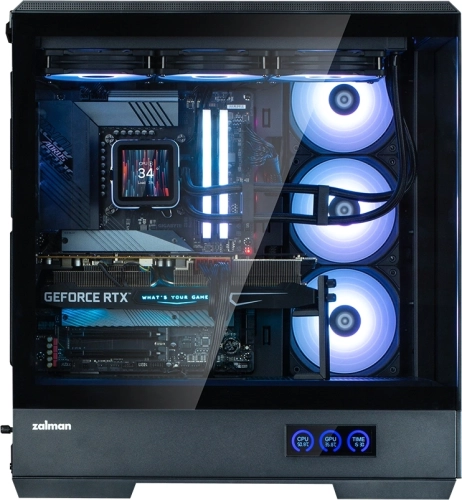 ZALMAN P50 DS, ATX, BLACK, WINDOW, 2x3.5