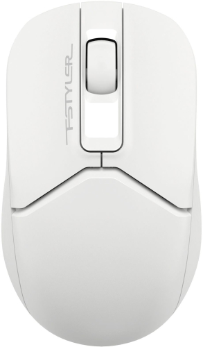 Мышь A4Tech Fstyler FB12S белый оптическая (1200dpi) silent беспроводная BT/ Radio USB (3but) (FB12S USB WHITE)