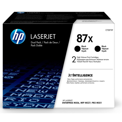 Картридж HP 87X, черный / 2x 18000 страниц (CF287XD)