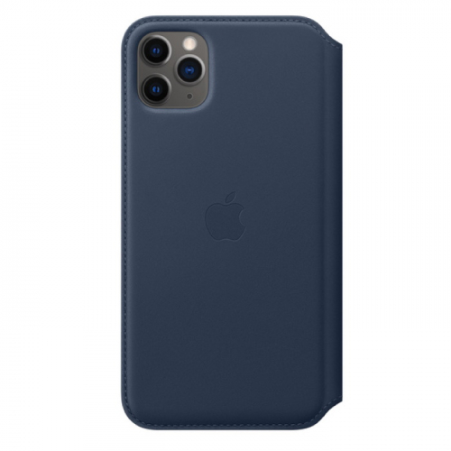 Чехол Apple для iPhone 11 Pro Leather Folio кожанный синяя волна (MY1L2ZM/A)