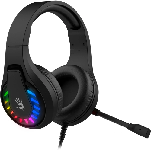 Наушники с микрофоном A4Tech Bloody G230 черный 2м накладные USB оголовье (G230) (G230#MLN) фото 4