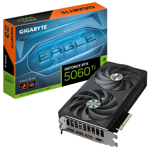 Видеокарта Gigabyte RTX5060Ti EAGLE OC 8GB GDDR7 128bit 3xDP HDMI 2FAN RTL (GV-N506TEAGLE OC-8GD)