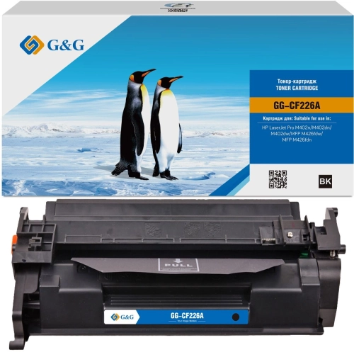 Картридж лазерный G&G GG-CF226A GG-CF226A UNIVERSAL CF226A черный (3100стр.) для HP LJ Pro M402n/M402dn/M402dw/MFP M426fdw/MFP M426fdn