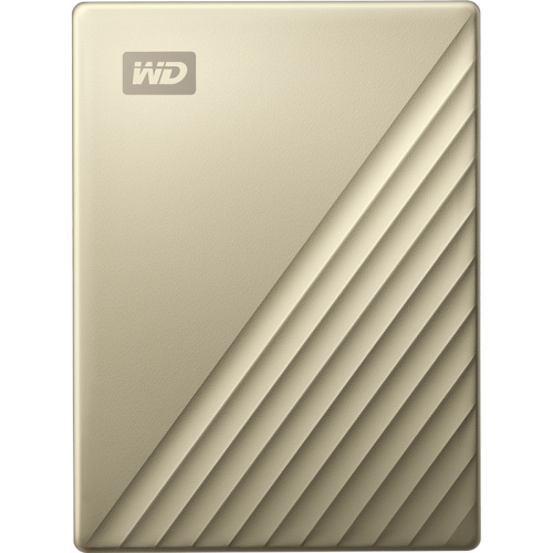 Внешние HDD и SSD/ Portable HDD 4TB WD My Passport ULTRA (Gold), USB-C/USB 3.2 Gen1, 110x82x21mm, 230g /12 мес./