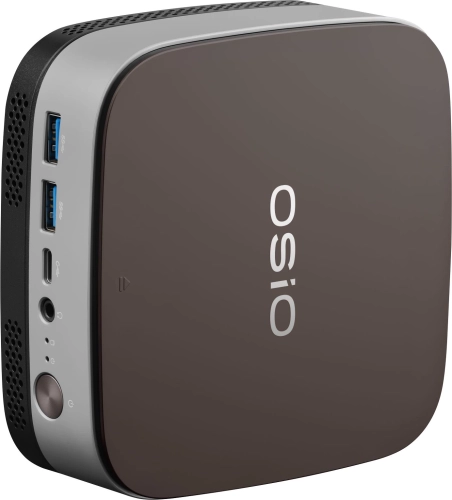 ПК Мини Osio BaseLine B51i-008 i3 1215U (1.2) 8Gb SSD256Gb UHDG Windows 11 Pro 64 GbitEth WiFi BT 59.85W коричневый/серебристый фото 3