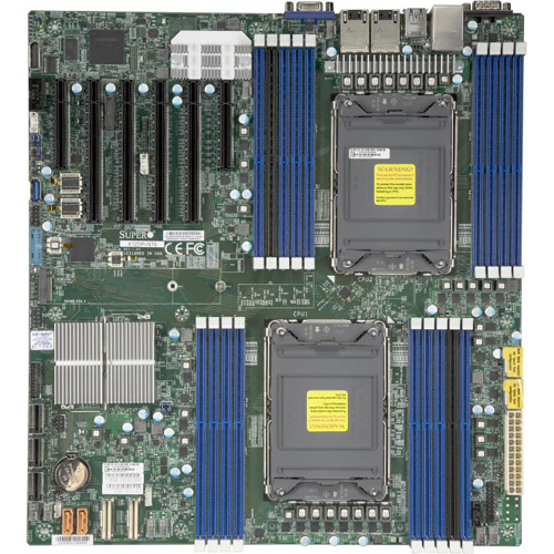 Материнская плата MBD-X12DPI-NT6-B 3rd Gen Intel® Xeon® Scalable processors Dual Socket LGA-4189 (Socket P+) supported, CPU TDP supports Up to 270W TDP, 3 UPI up to 11.2 GT/s,Intel® C621A,Up to 4TB RDIMM,DDR4-3200MHz Up to 4TB 3DS ECC LRDIMM,DDR4-3200MHz