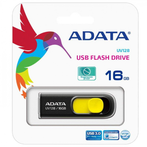 Флеш накопитель 16GB ADATA DashDrive UV128 USB 3.0 (AUV128-16G-RBY) фото 2