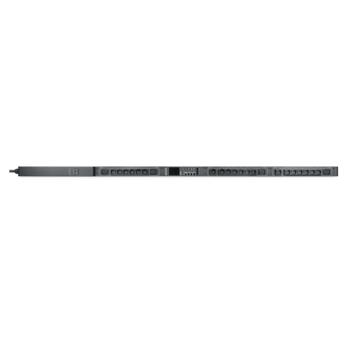 Блок распределения питания «Nerpa PU» IRON Switched (Outlet Level)/ PDU «Nerpa PU» IRON Switched (Outlet Level), EC, 0U, single phase, input IEC60309 (32A 230VAC 2P+E), locking outputs 20xIEC 60320 C13 + 4xIEC 6032 (NP9314L)