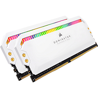 Память оперативная/ Corsair DDR4, 3600MHz 16GB 2x8GB DIMM, Unbuffered, 18-19-19-39, XMP 2.0, DOMINATOR PLATINUM RGB White Heatspreader, RGB LED, 1.35V (CMT16GX4M2C3600C18W)
