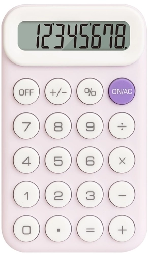 Калькулятор карманный Deli EM10 фиолетовый 8-разр. (EM10 VIOLET)