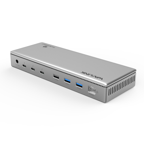 док-станция Docking Station WAVLINK Thunderbolt 4 Dual Display/ 98W Power Delivery Include 20V/ 11.5A Power Adapter/ 4xUSB3.0/ 3xThunderbolt 4/ 2xDP 4K 60HZ/ 2xHDMI 4K 60HZ/ 1xGigabit LAN/ 1xCombo Audio Jack/ 1xCardReader (WL-UTD43 PRO)