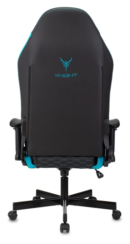 Кресло игровое Knight Neon черный/ голубой соты экокожа с подголов. крестов. металл (KNIGHT NEON LBLUE) фото 22