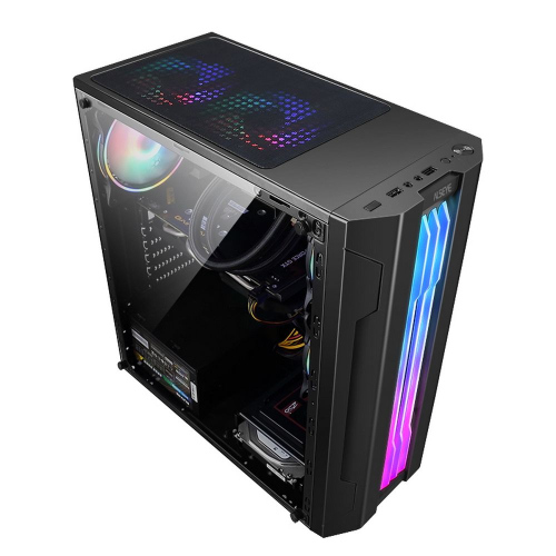 Корпус ALSEYE Auro 3.0-B Mini-ITX/ Micro ATX/ ATX, USB2.0*2+HD Audio+USB3.0*1, «H.D.D.(3.5»)*2pcs+S.S.D(2.5»)*2pcs, 354*185*413mm» (AS.07.0017) фото 2