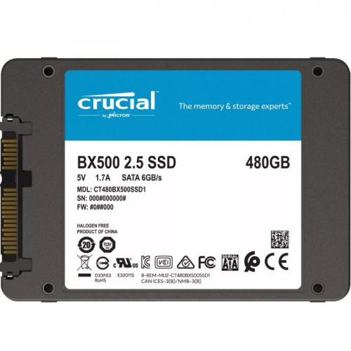 Твердотельный накопитель Crucial BX500 SSD 480GB SATA 2.5