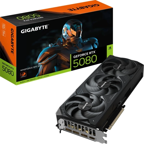 Видеокарта Gigabyte PCI-E 5.0 GV-N5080WF3-16GD 1.0 NVIDIA GeForce RTX 5080 16Gb 256bit GDDR7 2617/30000 HDMIx1 DPx3 HDCP Ret фото 6