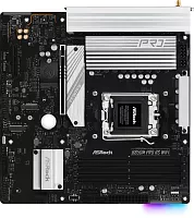 Материнская плата ASROCK B850M PRO RS WIFI, AM5, B850, 4*DDR5, 4*SATA, 3*M.2, 4*USB 2.0, 3*USB 3.2, Type-C, 2*PCIx16, 1*M.2 (Key E), HDMI+DP, mATX