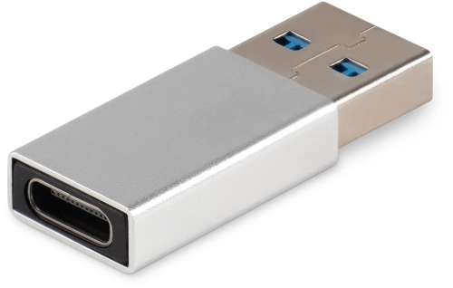Адаптер Buro BU-USB3-Am-Cf ver3.0 USB A(m) USB Type-C (f) серебристый (пакет)