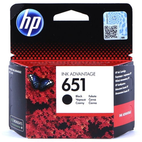 Картридж HP Ink Advantage 651 черный (C2P10AE)