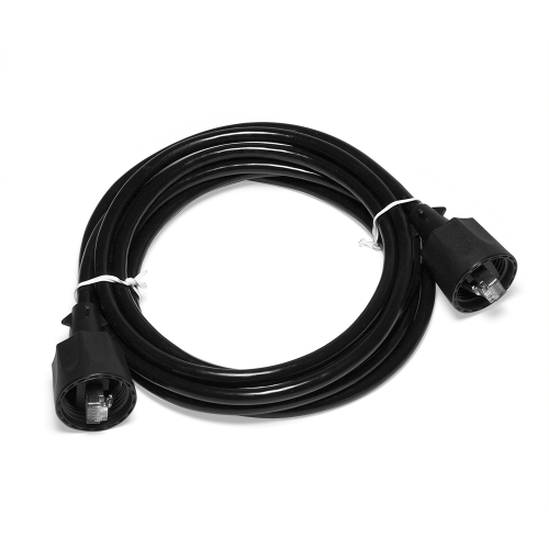 Патч-корд индустриальный RJ45-RJ45 4 пары FTP категория 6 2 м черный LAN6-S45-45-2.0-WP
