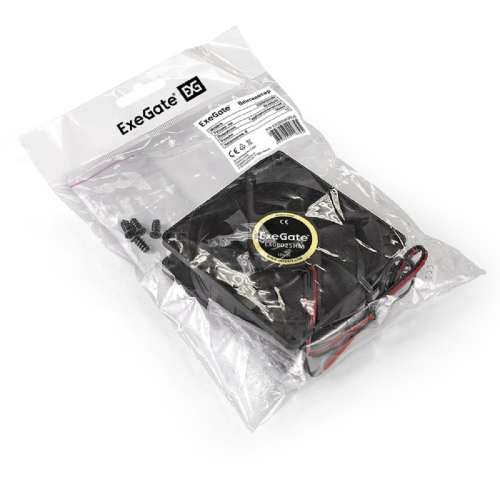 Exegate EX283380RUS Вентилятор ExeGate EX08025HM, 80x80x25 мм, Hydraulic bearing (гидродинамический), Molex, 1800RPM, 21dBA фото 3