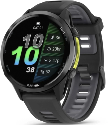 Смарт-часы Garmin Forerunner 970 47мм 1.4 AMOLED корп.черный рем.черный (010-02969-10)