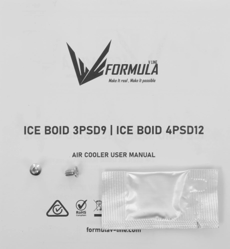 Formula V Line ICE BOID 3PSD9, 92mm FAN, 3 HEAT PIPES, 4-PIN PWM, 400-2200 RPM, 25DBA, HYDRO BEARING, LGA2066/ 2011/ 1700/ 1851/ 1200/ 115x, AM5/ AM4/ AM3 фото 5
