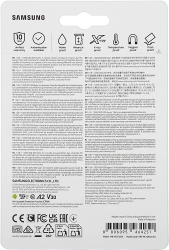 Флеш карта microSDXC 128GB Samsung MB-MC128SA EVO PLUS + adapter фото 4