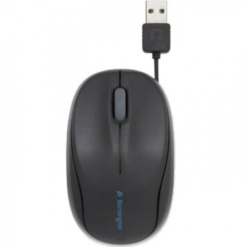 Мышь Kensington Pro Fit Retractable, Wired, 1000dpi, USB, 3but, cable 0.76 m (K72339EU)