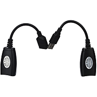 Адаптер-удлинитель/ Адаптер-удлинитель USB-AMAF/RJ45, по витой паре до 45m , VCOM <CU824>
