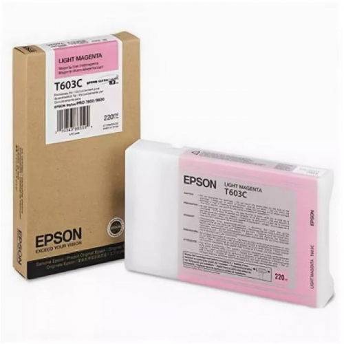 Картридж струйный Epson T603C светло-пурпурный 220 мл для St Pro 7800/ 9800 (C13T603C00)