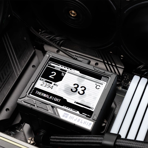 Система водяного охлаждения Thermalright Mjolnir Vision 360 ARGB Soc-AM5/ AM4/ 1151/ 1200/ 2066/ 2011/ 1700 черный 4-pin 27dB Al LCD Ret (M-VISION-360-BL-ARGB) фото 5