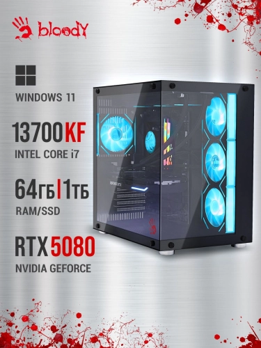 Компьютер Bloody BD-PC CZ79C3 MT i7 13700KF (3.4) 64Gb SSD1Tb RTX5080 16Gb Windows 11 Home 64 GbitEth 850W черный (RUS) (2086027) фото 24