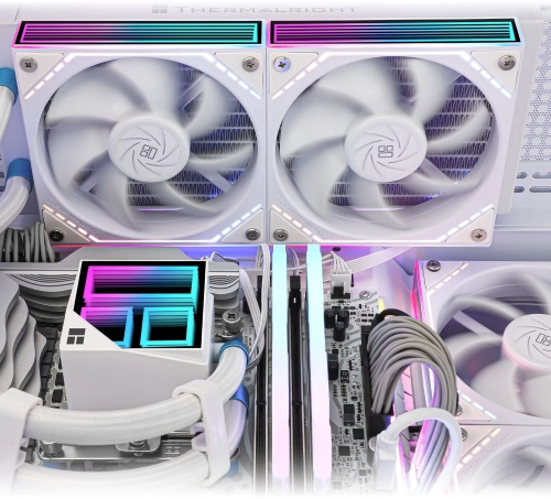 Система водяного охлаждения Thermalright Frozen Infinity 240 ARGB Soc-AM5/ AM4/ 1200/ 1700/ 1851 белый 4-pin 28.2dB Al Ret (F-INFINITY-240-WH)