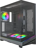Корпус Montech SKY 3 черный без БП ATX 8x120mm 5x140mm 2xUSB3.0 audio bott PSU (SKY 3 B)