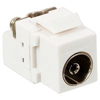 Модуль Keystone, TV-розетка, винтовое соединение, белый (LAN-OK-TV/S-WH)